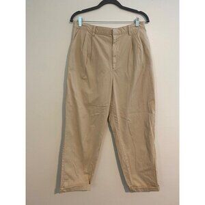 GAP high rise pleated tapered Leg Pants